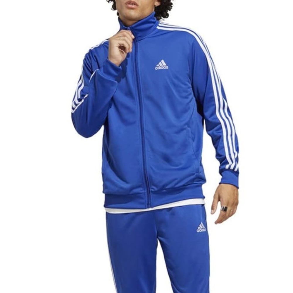 Adidas track suit top& bottom size 2x